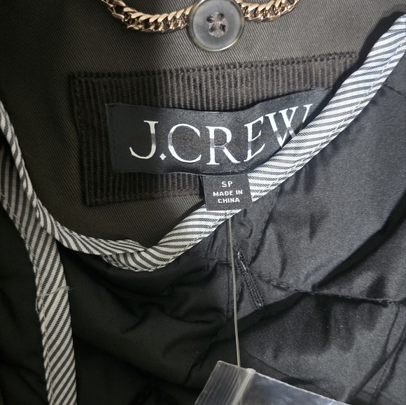 NWT J.Crew Long Barn Jacket in Waxed Cotton Twill Size SP - Picture 9 of 11